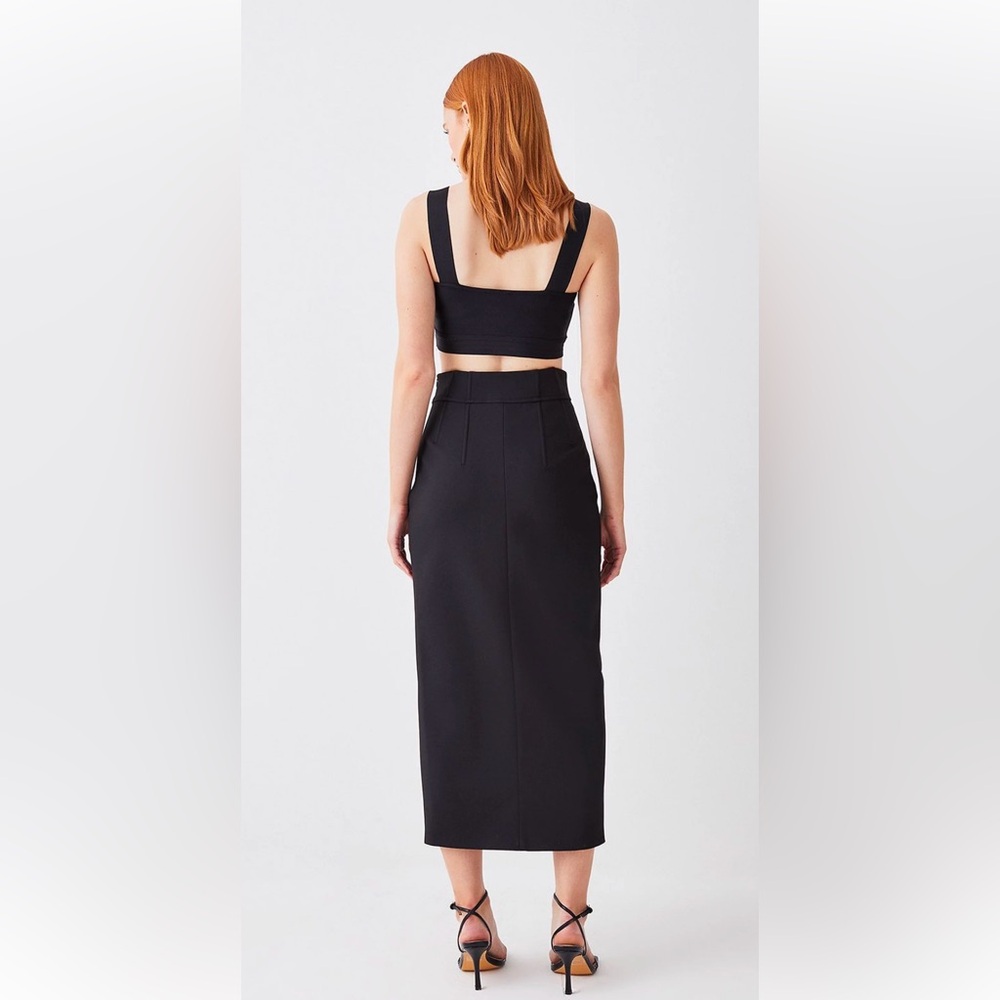 Karen Millen Corset Seamed Black Midaxi Skirt. Size 4. Price is negotiable :) - Picture 3 of 5